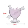 Heart Glass Bong Dab Rigs Hookahs Hand Pipes Blunt Heart Bubbler smoke accessory water pipe