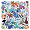 50Pcs Cartoon Marine Life Stickers Cute Marine Animal Graffiti Giocattolo per bambini Skateboard auto Moto Bicicletta Decalcomanie all'ingrosso