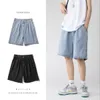 Mens Shorts Wide Leg Baggy Denim Men Summer Thin Solid Color Casual Loose Simple Kneelength Fivepoint Pants Male Jeans 230522