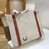 Borsa firmata Borsa tote per il tempo libero da donna Borsa in tela con monogramma Borsa casual aperta Borse da spiaggia moda Multi-occasione Uso all'ingrosso e al dettaglio