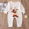 Tenues assorties pour la famille Xmas Family Matching Pyjamas Set Cute Deer Adult Kid Baby Family Matching Outfits Christmas Family Pj's Dog Clothes Scarf 230522