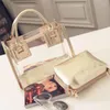 Abendtaschen 2 stücke 2023 Mode Frauen Klare Transparente Umhängetasche Gelee Süßigkeiten Sommer Strand Handtasche Frau Messenger Bolsa Feminina