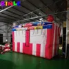 In Stock 4m Outdoor Business Inflatable Concession Stand With 2 Windows Fun Foods Booth Icecream Carnival Treat Shop For Sale