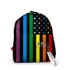 2023 Novos homens de moda LGBT Men e Women Sween Aprendem mochilas de impressão digital 3D regulares em casa mochilas de cabelo reto Pride 230522