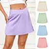 Saia de verão sexy de mulheres sexy chique 2022 novo Empire Slim Empire Solid Siction Salia Elegant Fashion Show Filming Lace-up Zipper Mini-Skirt P230519