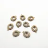 Components New arrival! 19x16mm Cubic Zirconia Oval shape charm/Connectors for Necklace Earrings parts Accessories hand Made Jewelry DIY