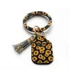 Neoprene Hand Sanitizer Holder Armband Keychain Keyring PU Leather Tassel Keychain Key Chains