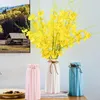 Decorative Flowers Artificial Orchid 5 Branch High Quality Silk Oncidium Hybridum Dancing-Doll Orchids For Home Wedding Garden Decor 8color