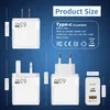 GaN 65W USB C Ladegerät PD Typ C Handy Wandladegerät für iPad Xiaomi Samsung iPhone 14 2 Ports Telefon Ladegerät Adapter Netzteil mit Box