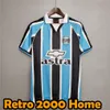 Retro 2000 Gremio Voetbalshirts RONALDINHO SUAREZ ZINHO D.COSTA DUITSE BENITEZ retro 00 01 thuis Voetbal Man Shirts