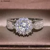 Band Rings 925 Silver Diamond Gemstone Ring for Women Fine Anillos De Bizuteria Natural Jewelry 18 K Gold Bague Cushion Zirconia Box J230522