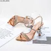 Sandalen Damenschuhe Stiletto Sommer Spitz Strass Doppelzweck Hausschuhe Kristall Transparenter Absatz Damen Sandalen 36-42 Yard J230518 J230519