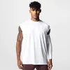 Herren-Tanktops, Oberteil für Herren, Netzstoff, schnell trocknend, ärmellose Hemden, Sommer-Herren-Fitnesskleidung, lockere Sportkleidung, Workout, einfarbige Weste 230522