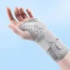 Handledsstöd 1PC SPLINT Dubbel aluminiumplatta Nylon Hand Sprain Tendinitis Arvband Andningsbar lättvikt för sportsäkerhet