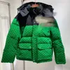 GG'G Herren-Pufferjacke, Daunen-Winterparkas, Baumwollmäntel, High-Street-Casual, verdickter, abnehmbarer Hut, Oberbekleidung, Abzeichen, Dekoration, warmer Outdoor-Sport, dicker Paar-Mantel