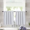 Curtain Home Window Half Living Room Bedroom Breathable Soft Short Drape Privacy Protection Decor Accessory White