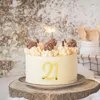 Altri articoli per feste di eventi 1 set 09 Topper per torta in acrilico con numeri dorati per anniversario di matrimonio Decorazione per torta per feste di compleanno Topper per cupcake digitali Bandiera 230522