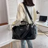 Duffel Taschen 2023 Leder Wasserdichte Reisetasche Für Frauen Duffle Weenkend Sport Yoga Multifunktionale 27L Große Kapazität