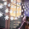 Dekoracje świąteczne Płatkę śniegu LED Świąteczne wystrój świąteczny do domu wiszący girland ozdoby świąteczne świąteczne dekoracje drzewa Noel Navidad Nowy rok