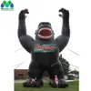 Gorilla gonfiabile nera gigante pubblicitario con velo d'aria Kingkong Mascot Promotional Animal Model Collector Toys