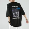 Heren t-shirts StreweeWeared Gedrukte T-shirt oversized hiphop korte mouw shirt mannen casual solide grappige plus size 2023 zomer