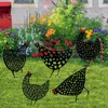 Decorazioni da giardino 5 Pz/set Gallina Pollo Cortile Statua Arte Creativa Decorativa Prato Pali Metallo Gallo Anim Ornamenti GiardinaggioGiardino