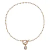 colliers designer simple chaîne de perles OT fermoir collier mode féminine style féerique design créatif collier féminin luxe multi-éléments combinaison chaîne 01