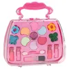 Skönhet Fashion Pink Girl Makeup Box Set Eyeshadow Palette Toy Children Spela hus leksak säkert och ofarligt makeup prinsessa gåva 230520