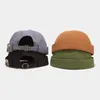 Casquettes de baseball Streetwear Brimless Hat Hip-Hop Beanie Skullcap Rue Tricoté Femmes Hommes Acrylique Casual Solid Pumpkin Portable Melon Cap