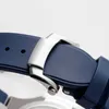 Patekphilippe safir pp vattentäta mekaniska klockor 40mm automatisk klocka 100 m män affärs armbandsur montre de luxe