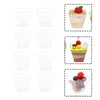 Geschirrssätze klare Dessertbecher: Pudding Mousse Cupcake Bowls Ramekins Dish Parfait Container Transparent