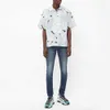 Tasarımcı Giyim Amires Kot Kot Pantolon Amies Mağazası Trend Marka Kot Erkekler Sıkıntılı Yırtık Sıska Motosiklet Biker Rock Hip hop Pantolon Moda Düz Pantolon 32