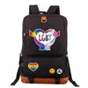 Rainbow Backpack Casual Shoulder Bag Oxford Schoolbag 0819