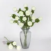 Decoratieve bloemen Kunstmatige bruiloftsimulatie Rose Bouquetsss live kerst centerpieces voor tafels