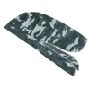 Camouflage Imprimer Durag Longue Queue Musulman Do Rag Head Wrap Pirate Hat Chemo Caps Bande De Cheveux Bandanas 6 Couleurs