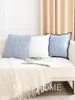 Pillow Case Sky Blue Flower Embrace Pillowcase Ins Wind Square Cushion Cover Waist Living Room Sofa