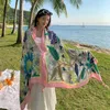 Sciarpe Soft Excellent Women Swimwear Pareo Beach Cover Up Sciarpa traspirante Coperta Accessorio facile da legare all'aperto