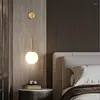 Duvar lambaları Okuma lambası Kore oda dekor lampen modern LED ışık dış boynuz sconce antika ahşap kasnak