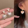 19 Style mode nouvelle lumière luxe Simple classique perle boucles d'oreilles fête d'anniversaire cadeau femme bijoux boucles d'oreilles cadeau