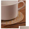 Mats kuddar PVC Coaster soffbordskopp pad värme Insation Placemat Kök Tillbehör YQ01979 Drop Delivery Home Garden Dining Bar DH4QU