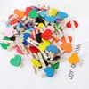 Other Event Party Supplies 50PcsSet Wooden Clips Love Heart Pegs Clothespin DIY Cute Wedding Decor Craft Pegs Clothespin 230522