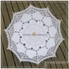 Parasol koronkowy parasol parasol elegancka bawełniana haft haftowy garder