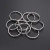 30pcs/lote 25mm Rodium Keyring Keychain Rings Split Rings Conector Llaveros Hombre para jóias DIY Faça suprimentos de descobertas