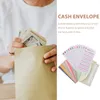 Emballage cadeau Western Money Envelopes Button Budget Cash Sheets