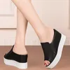 Kleid Schuhe Clogs Frauen Echtes Leder Keile High Heel Römischen Gladiator Sandalen Weiblichen Sommer Offene spitze Mode Turnschuhe Casual