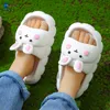 Slipper schattige zomer kinderen slippers cartoon konijn kinderen baby zachte huizen slippers waterdichte niet -slip jongens meisjes strandschoen miaoyoutong 230522