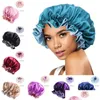 Hair Clippers Accessories Satin Lace Nightcap Double Side Wear Women Head Er Sleep Cap Slee Curl Protection Maintain Moisture Nigh Dhlu7