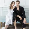 Vêtements de nuit pour femmes peignoir japonais pour hommes et femmes longs printemps automne amoureux minces chemises de nuit absorbantes robe de chambre de mariée