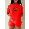 Plus Casual Designer Tracksuit for Women Summer Fashion krótkie szorty T-shirt