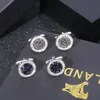 New High-end Fashion Mens Shirts Cufflinks Luxury Design Silvery Round Blue Crystal Cufflink